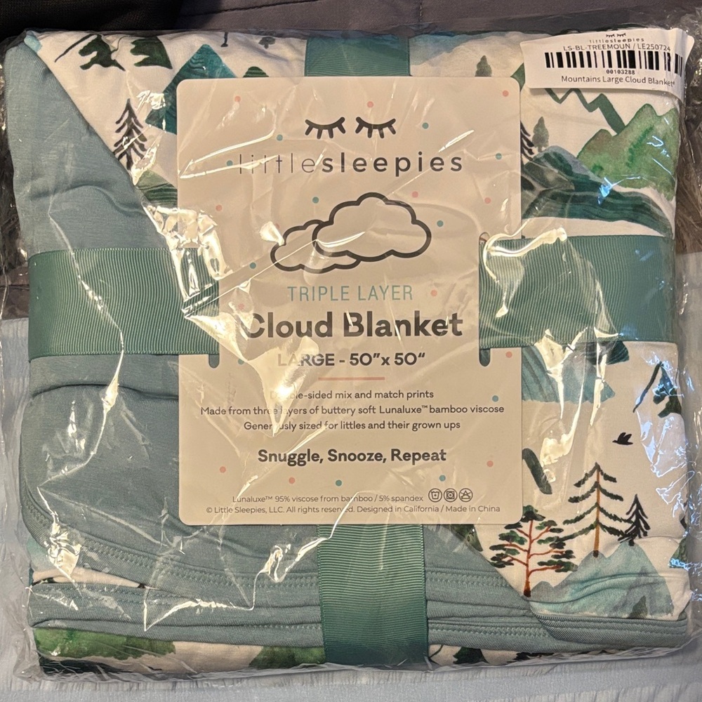 Little Sleepies Cloud Blanket -Mountain